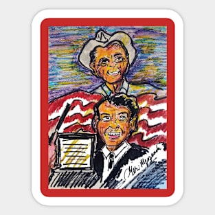 Ronald Reagan 40th president Sticker